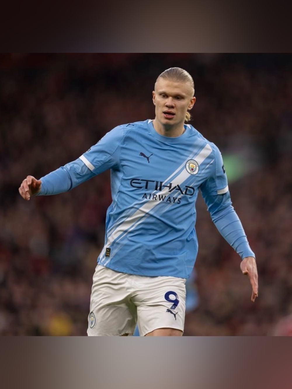 Puma Authentic Manchester City Home 2025/2026 780338-01 Blue Jersey Men's Sz: L - Picture 2 of 8